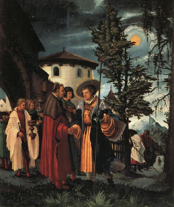 Albrecht Altdorfer The Departure of St.Florian Norge oil painting art